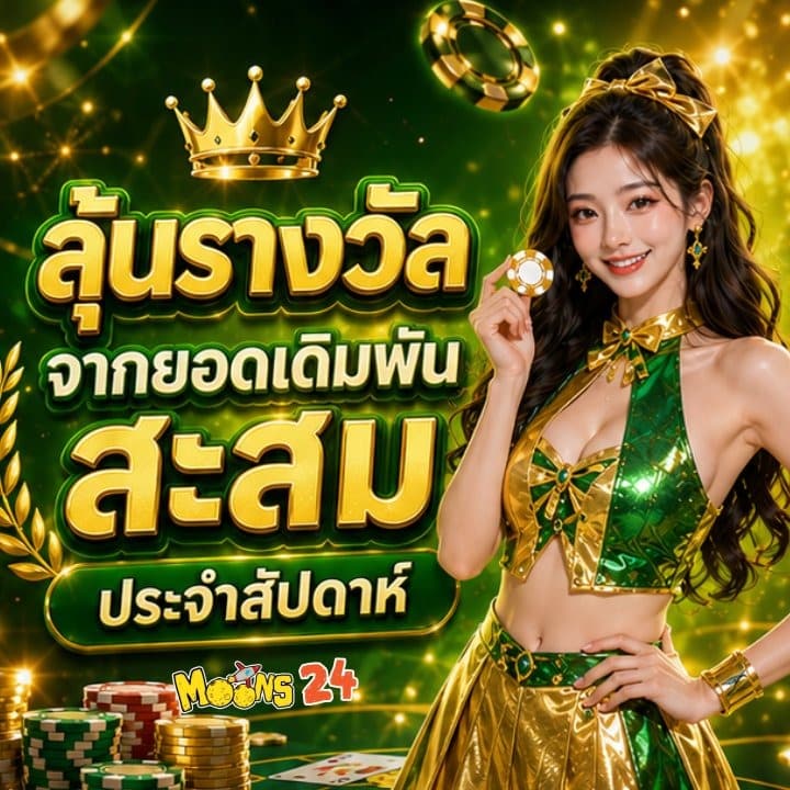 ลุ้นรางวัลจากยอดเดิมพันสะสมประจำสัปดาห์