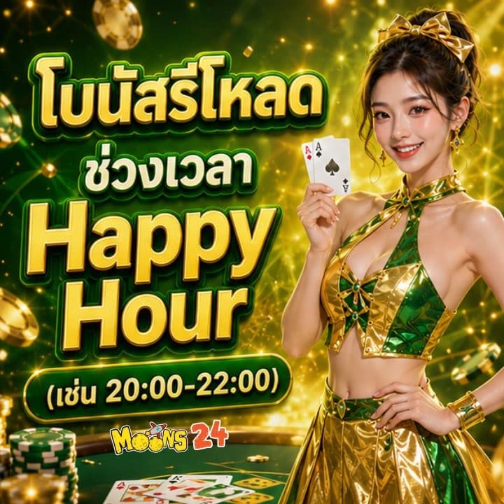 โบนัสรีโหลดช่วงเวลา Happy Hour